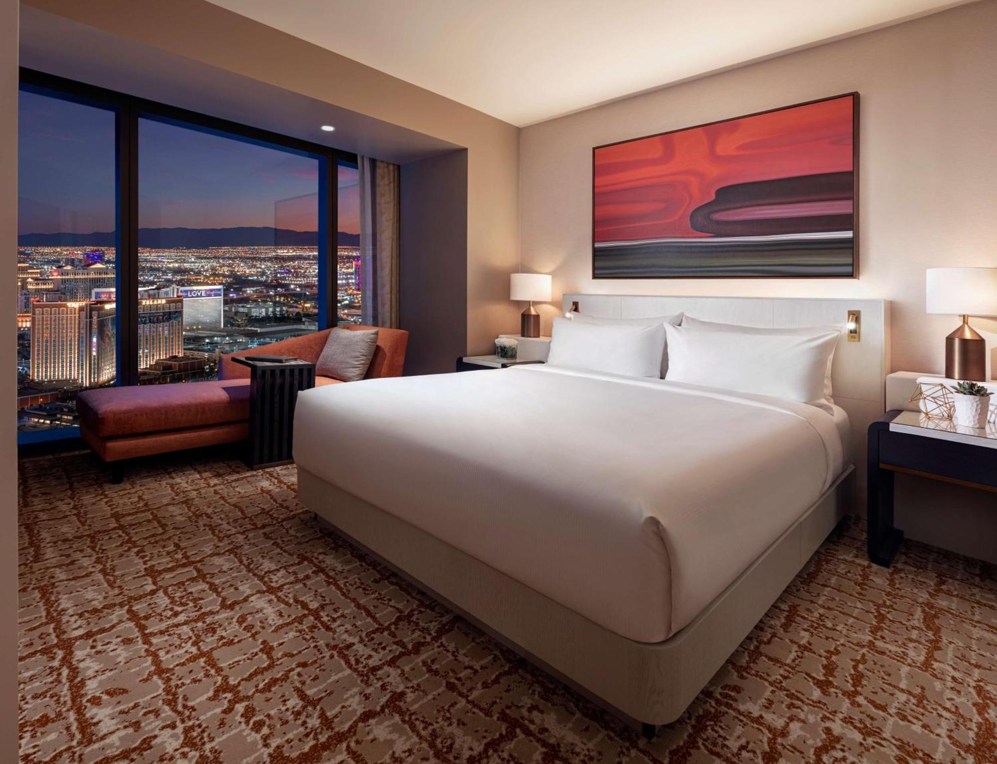 Crockfords West One-Bedroom King Suite with Strip View - No Resort Fee